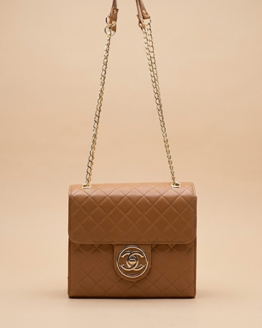 Trendy Chain Stylish Bag Brown