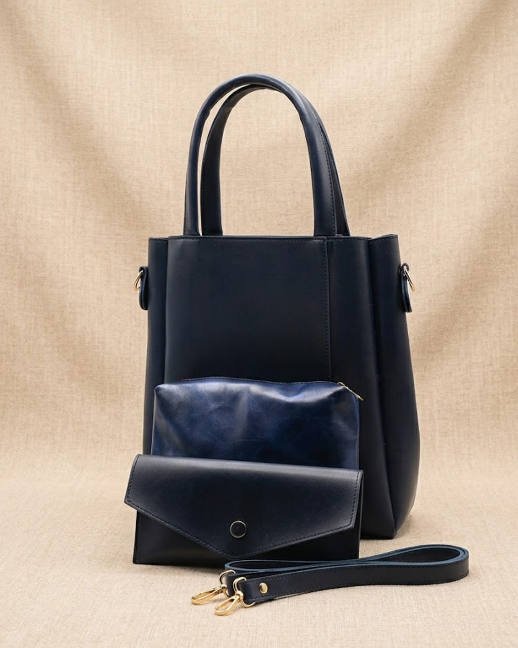 Urban Chic 4-in-1 Tote Bag Set – Navy Blue