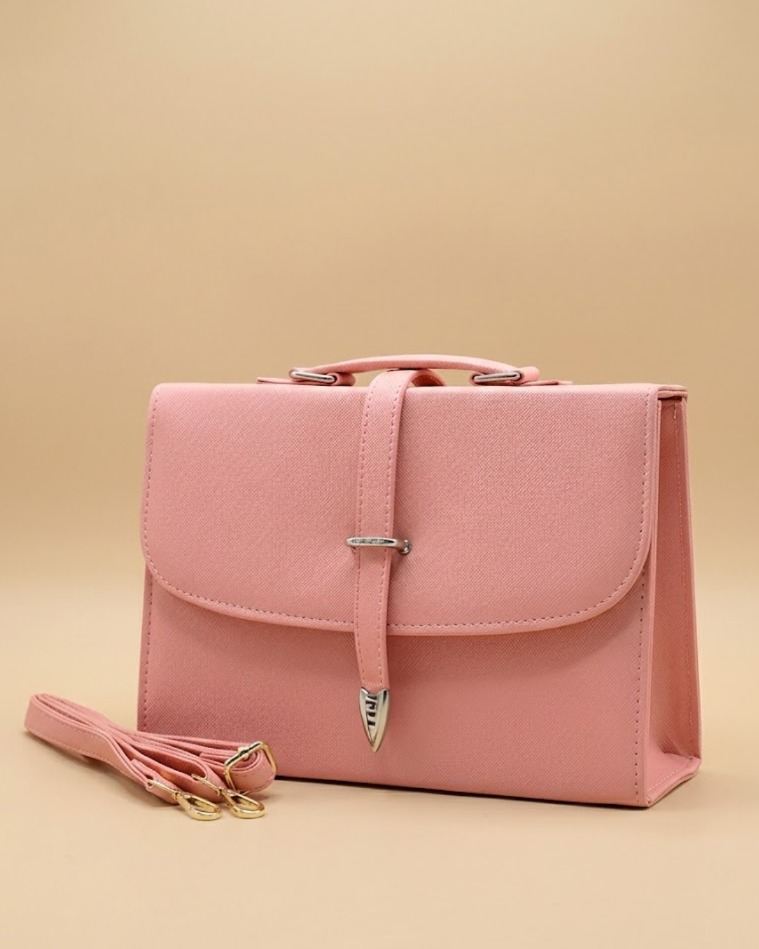 Classic Square Tote – Pink