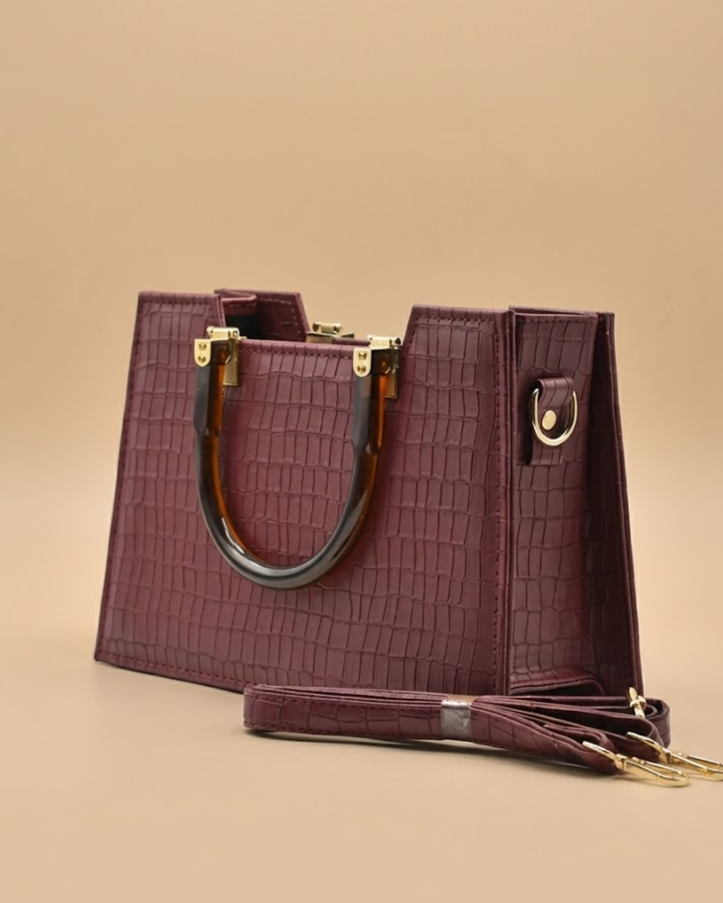 Atek - Cross Body Bag - Mehroon