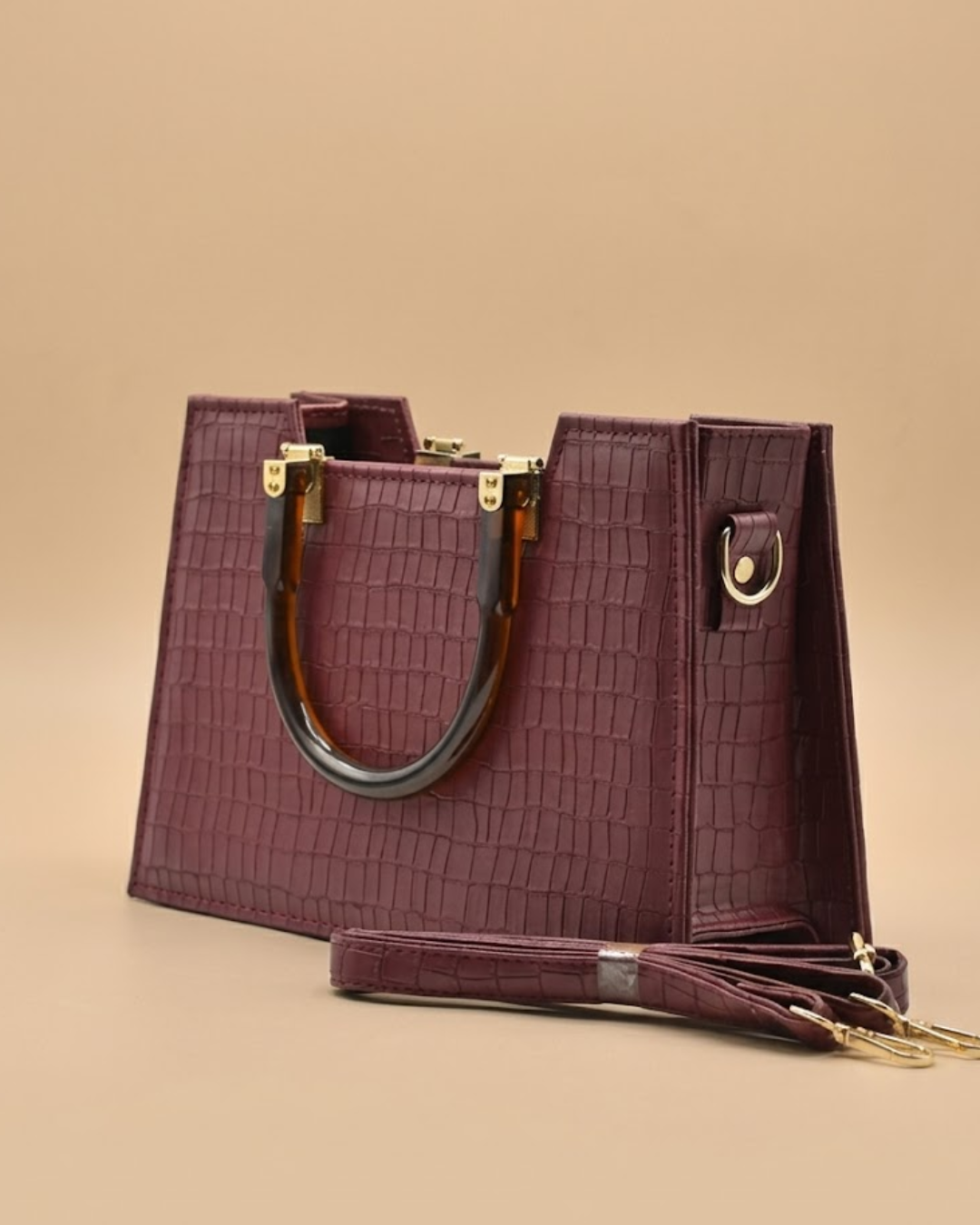 Atek - Cross Body Bag - Mehroon