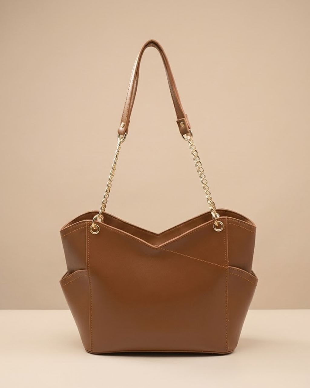 Glamor Tote Bag - Brown