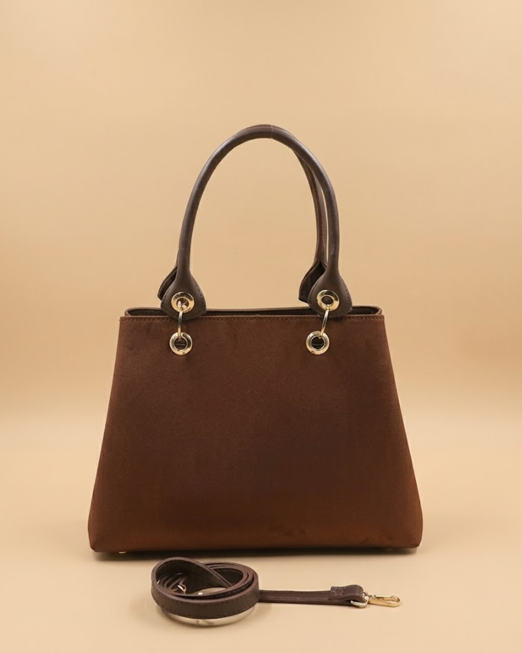 Modish Tote Bag - Dark Brown