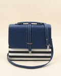Multi Color Crossbody Bag- Blue & Black