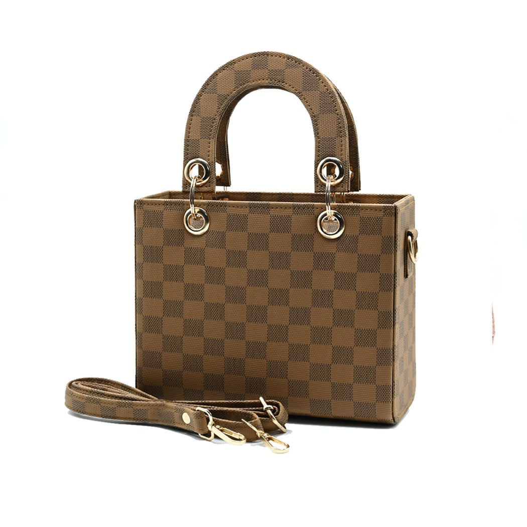 Checker Mini Crossbody Bag - Skin