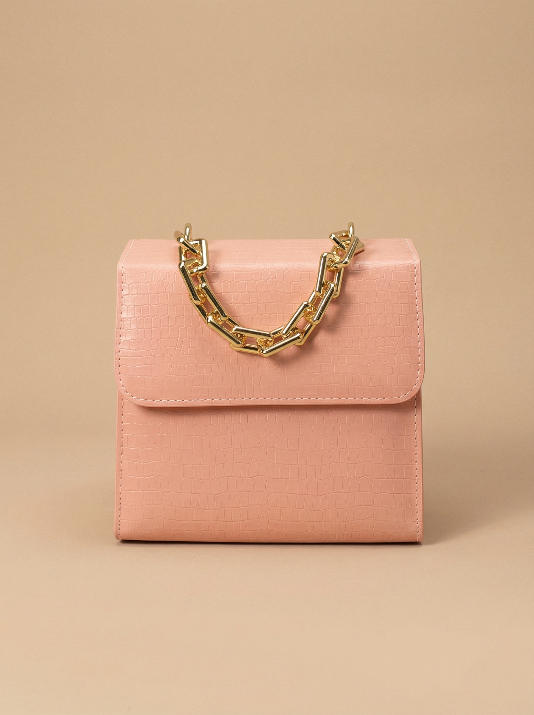 Clasique Handbag -  Peach
