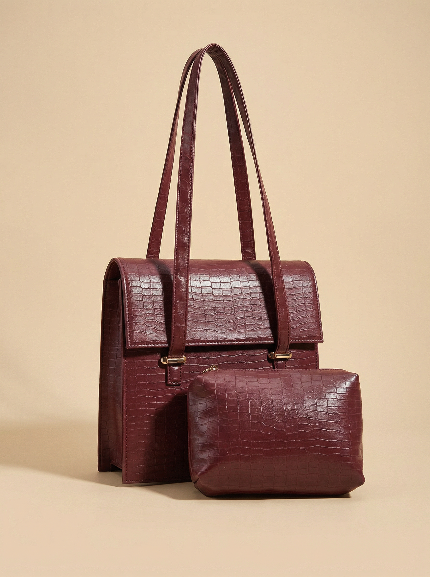Demin Bag - Mehroon