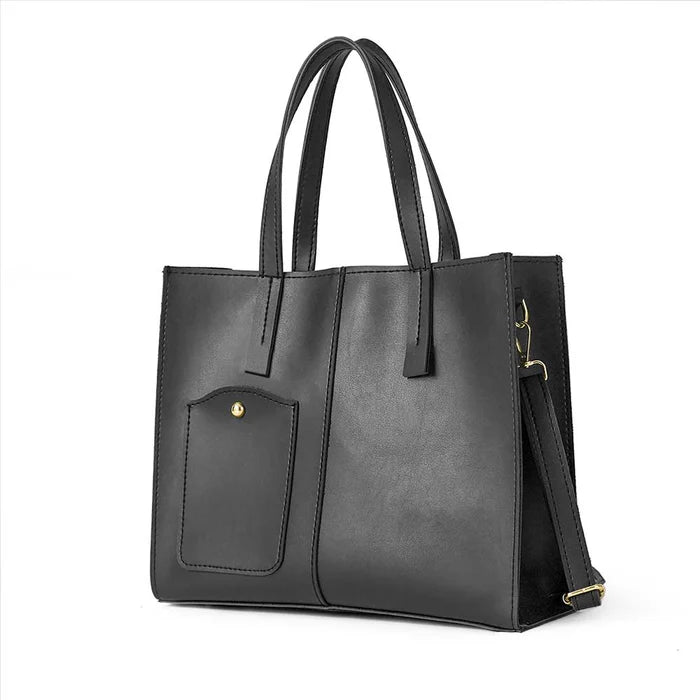 Modern Pocket Tote Black