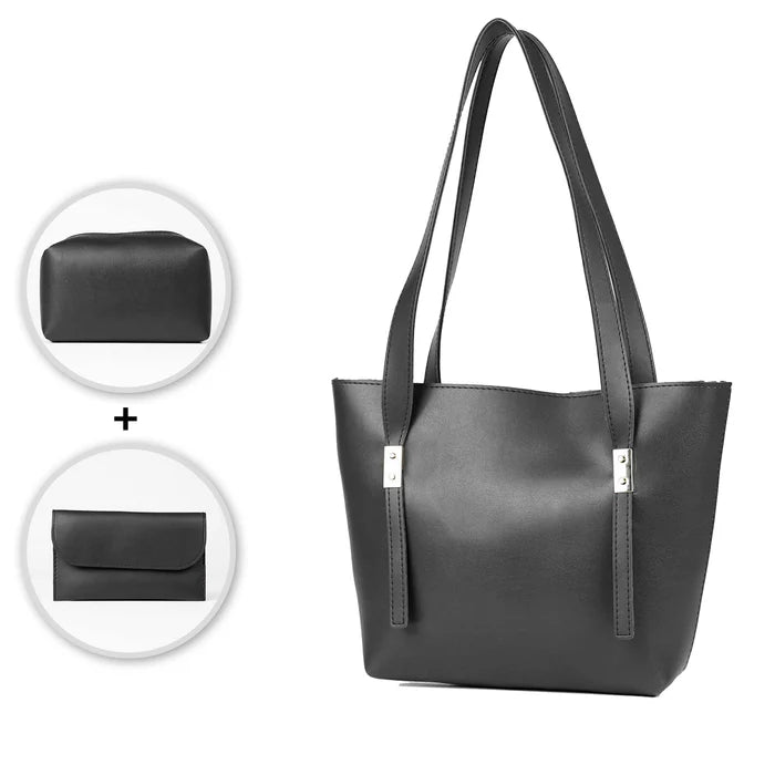 Grace Trio Handbag Set of 3 Black