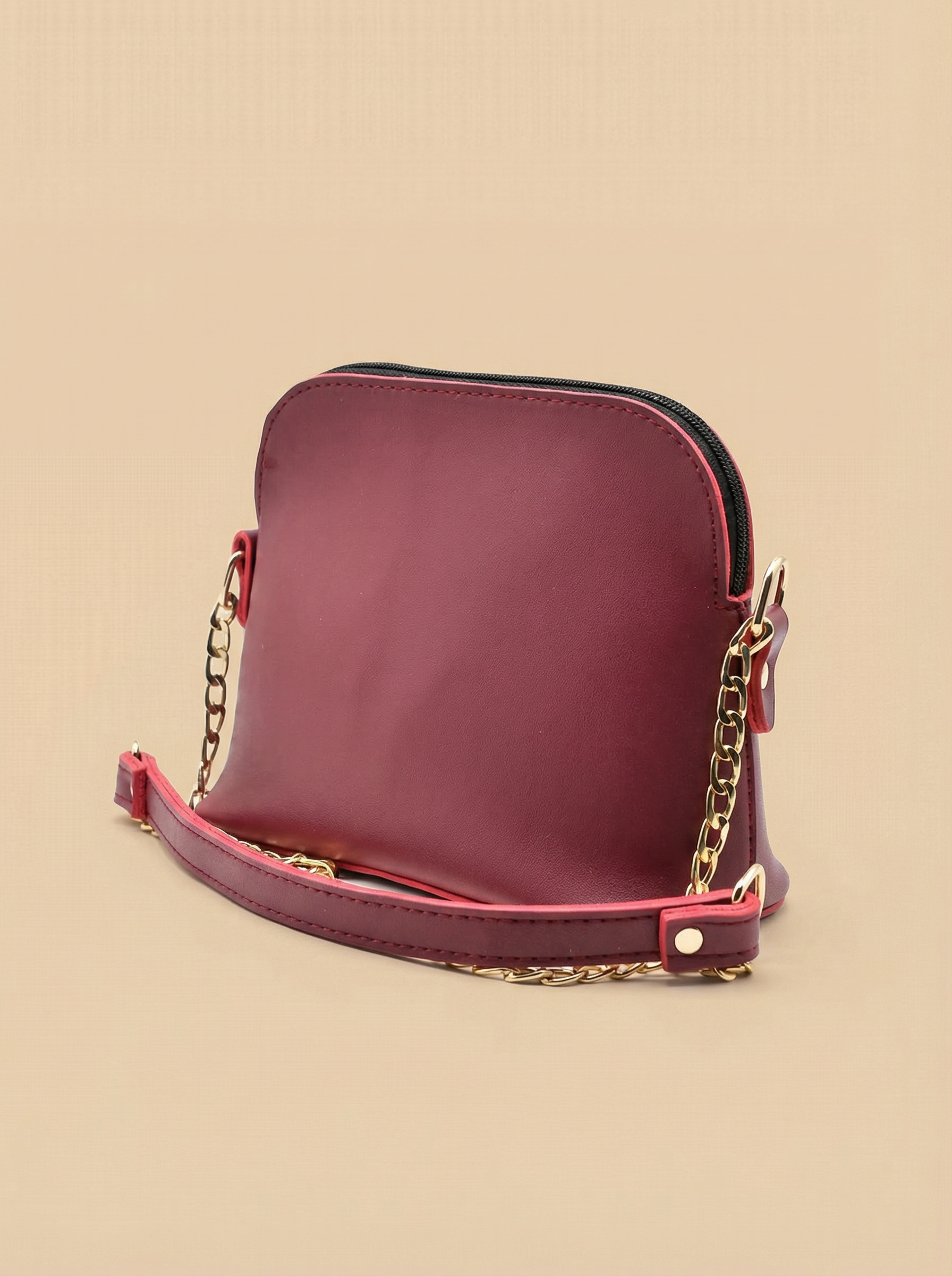 Christ crossbody chain Hand Bag - Mehroon