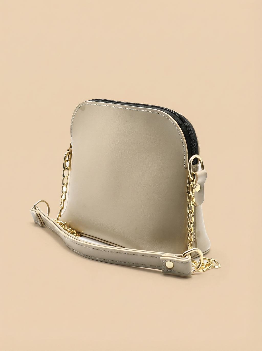 Christ crossbody chain Hand Bag - Beige