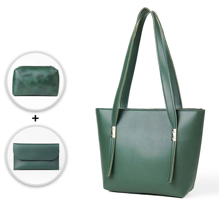 Grace Trio Handbag Set of 3 Green